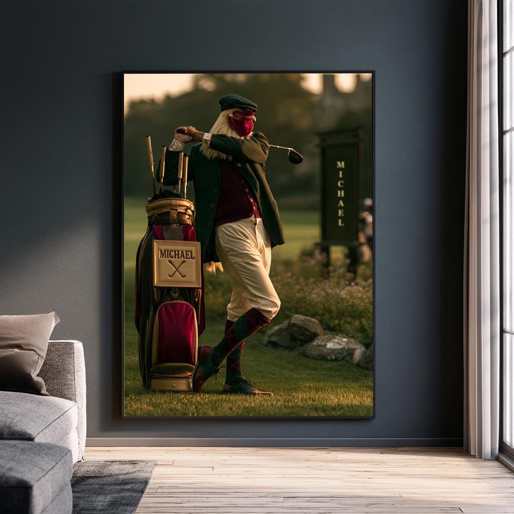 Personalized golf gifts , Golf poster , Personalized gift