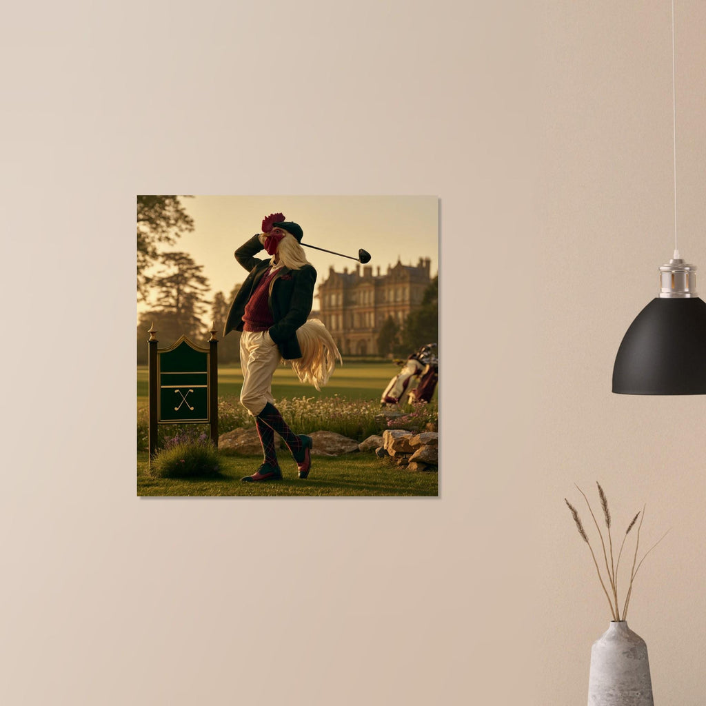 Personalized Vintage Golf Wall Art ,  Unique Golf Gift , Golf Art